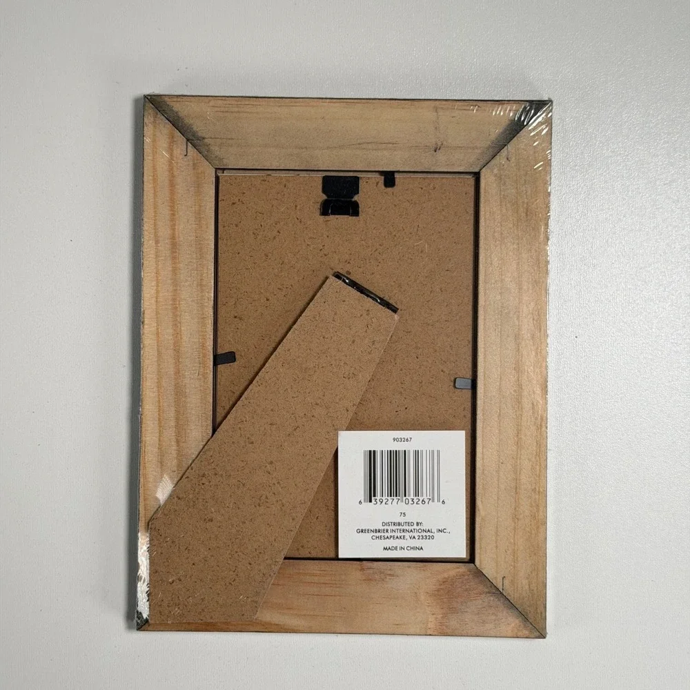 Vintage Wooden Picture Frame Black Minimalist Modern 4x6 NEW‎